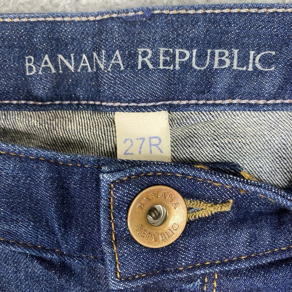 Banana Republic Skinny Jeans Size 27R Low Rise Dark Wash - Picture 4 of 15